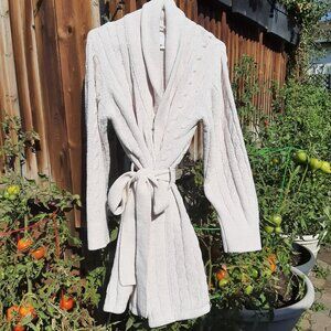 La Senza Short Robe Cream L- XL Soft - Knitted Look